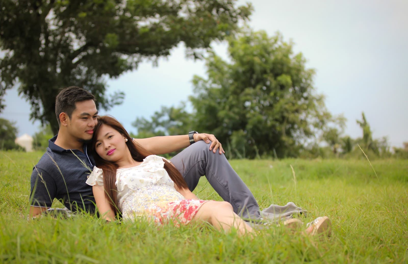Couple walking together
